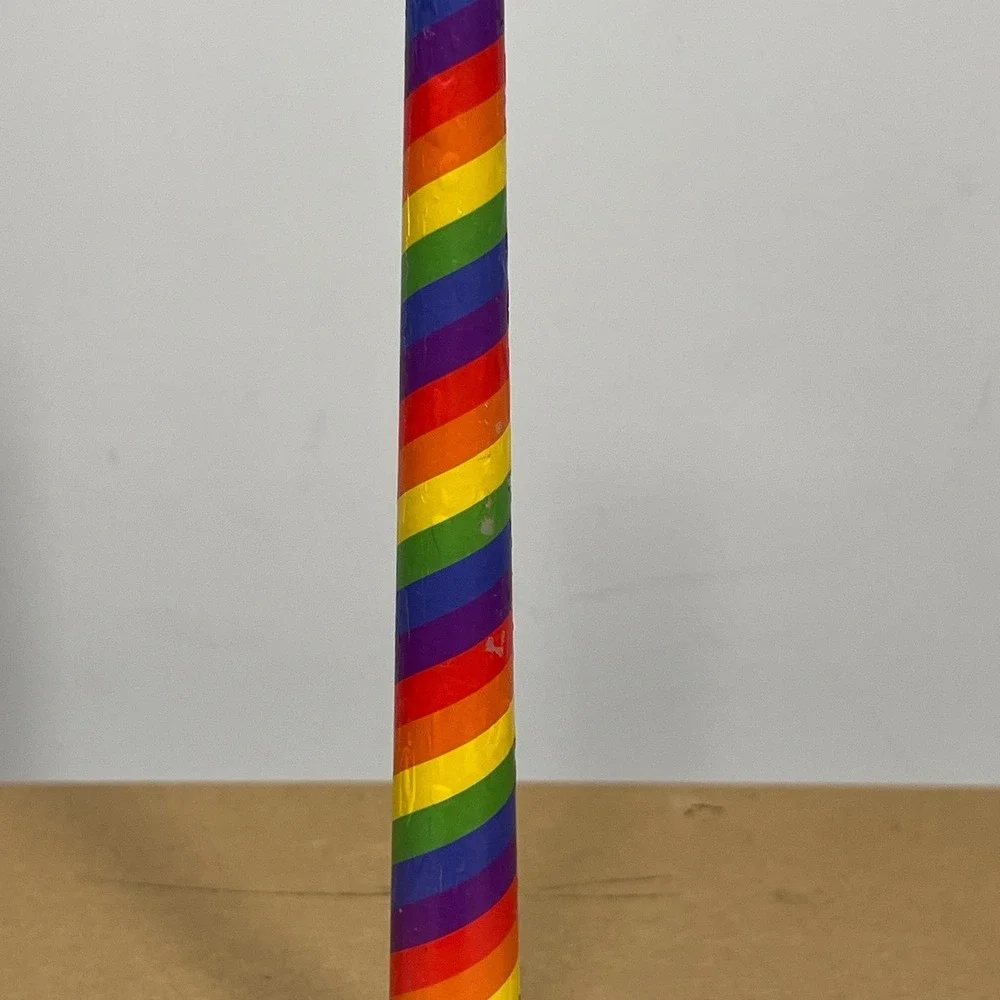 12 Piece Rainbow Colorful Pride Taper Candlesticks 10 inch Celebration Homegoods